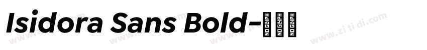Isidora Sans Bold字体转换